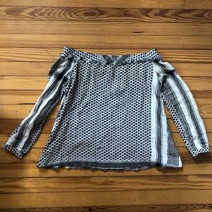 Cecilie Copenhagen Keffiyeh off-the-shoulder top